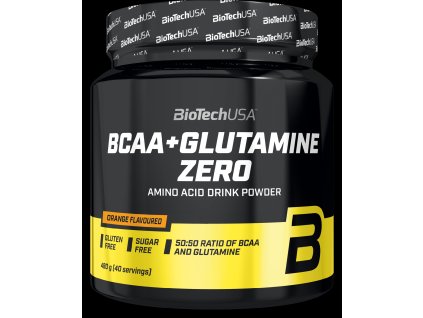 BioTech BCAA + Glutamine Zero 480 g (Příchuť broskvový ledový čaj)