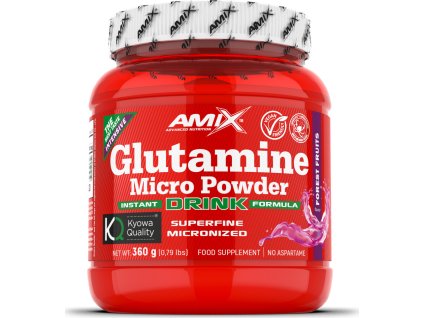 Amix Glutamine Micro Powder Drink (Příchuť Forest Fruit, Balení(g) 360g)