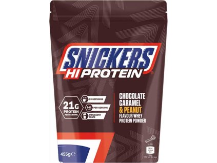 Snickers Hi Protein 455 g (Příchuť čokoláda-karamel-arašídy)