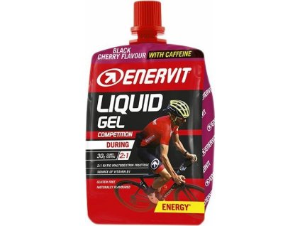Enervit Liquid Gel with caffeine 60 ml (Příchuť černá višeň)