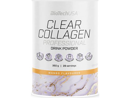 BioTech Clear Collagen Professional peach ice tea 350 g (Příchuť broskvový ledový čaj)