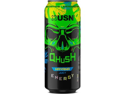USN Qhush Energy Drink 500 ml (Příchuť silver glacier)