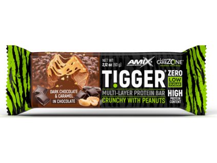 Amix Tigger Zero Protein Bar 60 g (Příchuť vanilka-karamel)