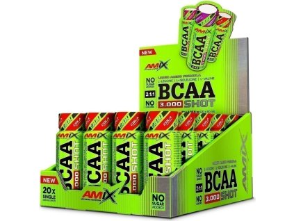 Amix BCAA 3000 SHOT (Balení (ml) 20x60ml, Příchuť Cola)