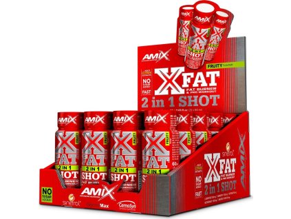 Amix XFat 2 in 1 Shot (Balení (ml) 20x60ml, Příchuť Fruity)