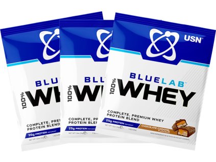 USN BlueLab 100% Whey Protein Premium 34 g (Příchuť slaný karamel)