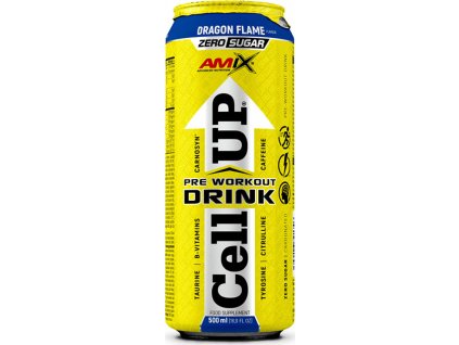 Amix CellUP PreWorkout Drink 500 ml (Příchuť tropické ovoce)