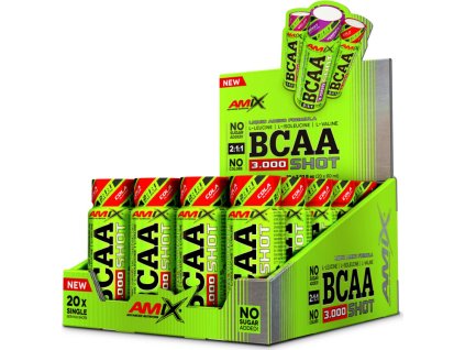 Amix BCAA 3000 Shot 20 x 60 ml (Příchuť cola)