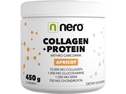 NERO Food Collagen + Protein 450 g (Příchuť meruňka)