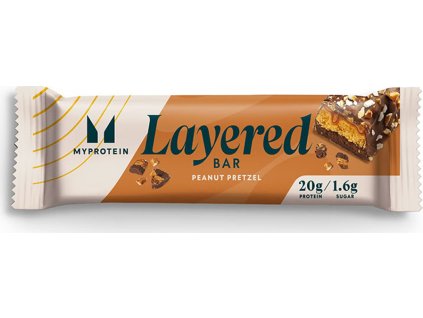 MyProtein Layered protein Bar 60 g (Příchuť vanilka)
