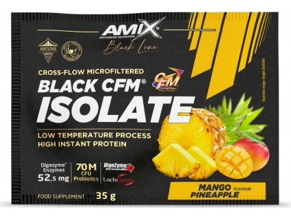 Amix Black Line Black CFM Isolate 35 g (Příchuť mango-ananas)