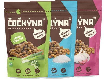 Čočkýna Smažená čočka 100g : Mořská sůl (Příchuť mořská sůl)