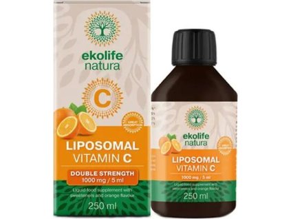 Ekolife Natura Liposomal Vitamin C 1000 mg 250 ml pomeranč (Lipozomální vitamín C)