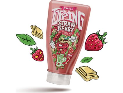 LifeLike Sweet Topping Twister strawberry 250 g