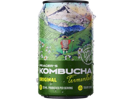 Prager's Kombucha 330 ml (Příchuť matcha)