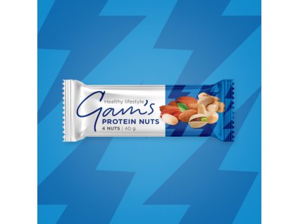 GAM’S NUTS PROTEIN TYČINKA 4 NUTS 40g