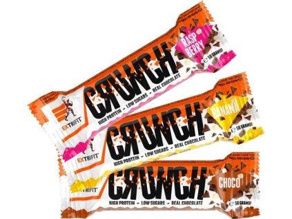 Extrifit Protein Bar Crunch 50 g (Příchuť malina)