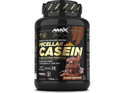 Amix Black Line Micellar Casein (Balení(g) 1000g, Příchuť Milky White Chocolate)
