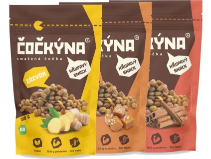 Čočkýna Smažená Čočka Bio 100 g SLADKÁ (Příchuť kakao)