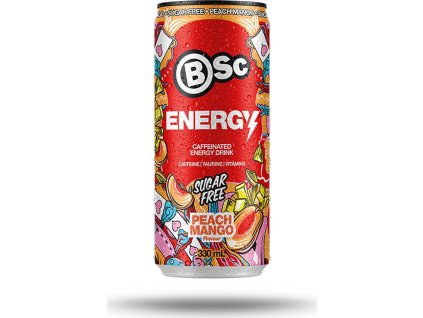 BSC Energy Drink 330 ml (Příchuť broskev-mango)