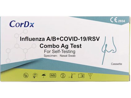 4v1 RSV/Chřipka A/B/SARS-CoV-2 výtěrový test - CorDx - 1ks