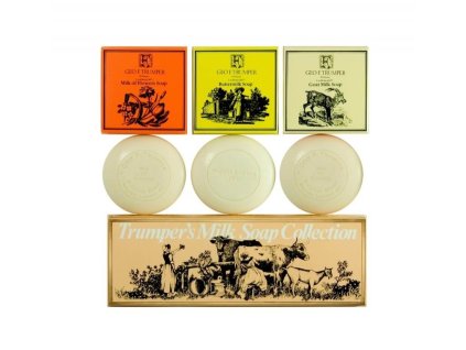 Geo F. Trumper Milk Soap Collection, mýdla 3 x 75 g