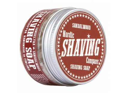 Nordic Shaving Company Sandalwood mýdlo na holení 80 g