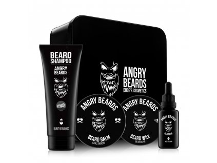 Angry Beards Jack Saloon velká kosmetická sada na vousy