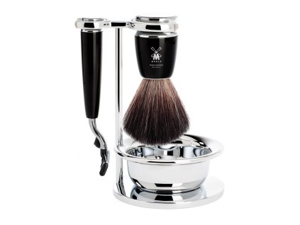 Mühle Rytmo Black Pure Badger Mach3 4dílná