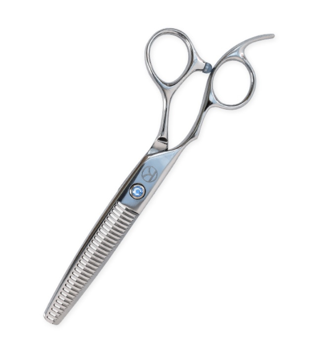 Osaka Scissors Kanpeki Sapphire efilační nůžky pro leváky 6 palců