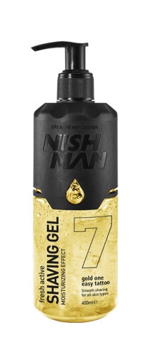 Nishman Shaving Gel 08 žlutý gel na holení 400 ml