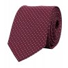 Vínová kravata s puntíky