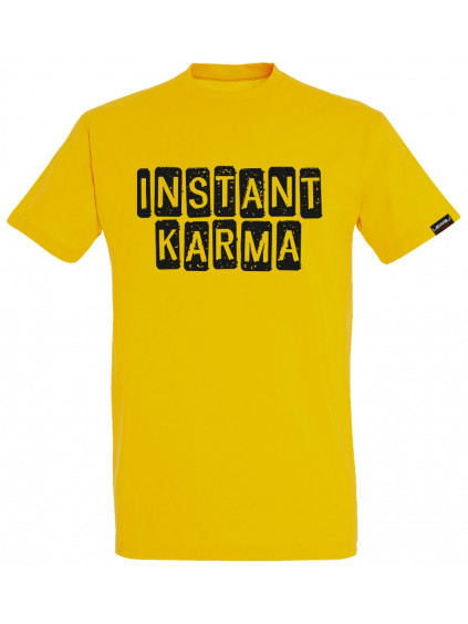 Instant Karma black on gold