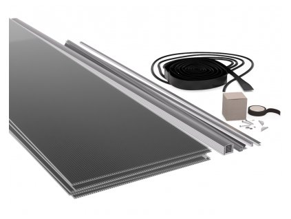 Balík 10 mm Silver ( Solar Control ) na kovovou konstrukci délka 3,5m x šířka 4,2m