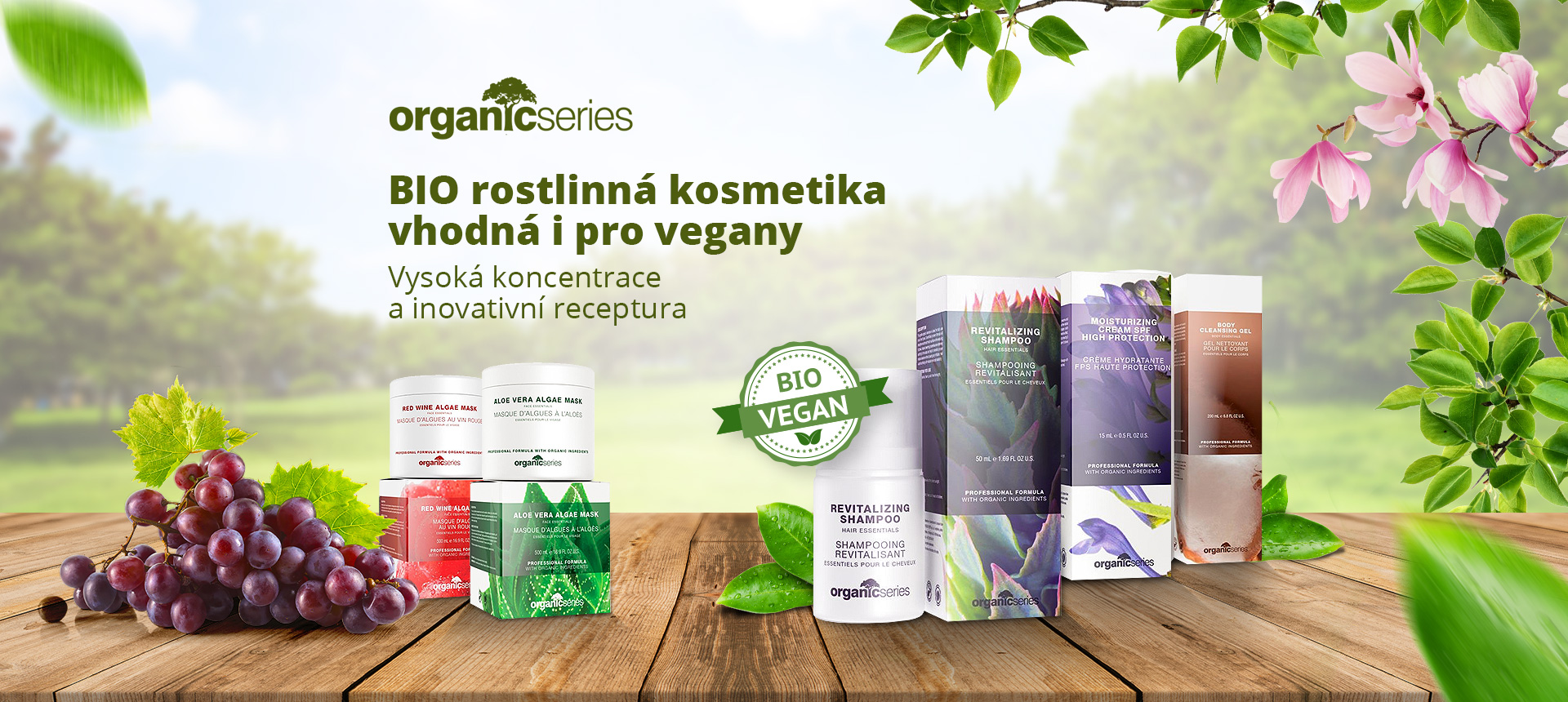 BIO rostlinná kosmetika vhodná i pro vegany