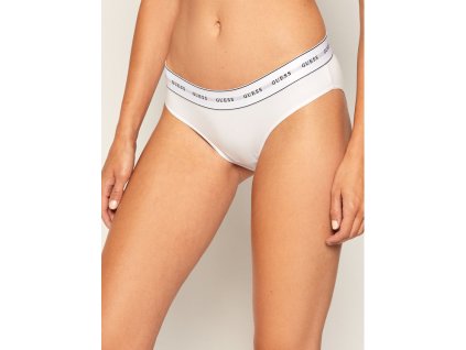 guess klasicke nohavicky o97e02 jr04p biela