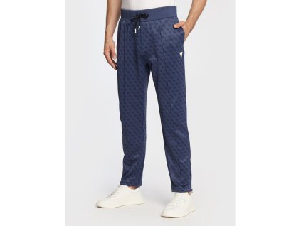 guess teplakove kalhoty korbin z2bb05 fl04q tmavomodra regular fit