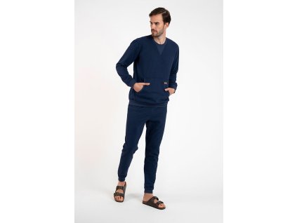 panske domace oblecenie bavlnene italian fashion fox tmavomodre