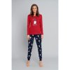 skrzat pizama damska dl dl czerwona dan08336 www