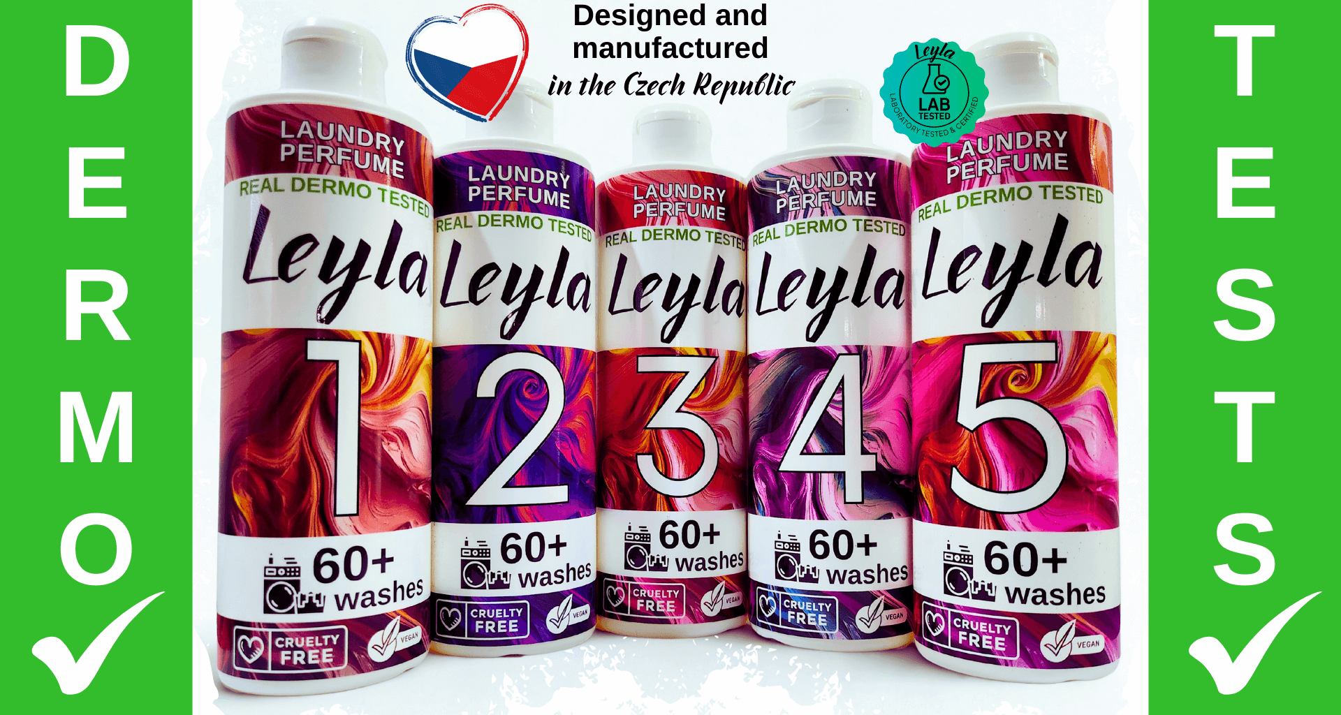 Parfémy na praní Leyla DERMO TESTS