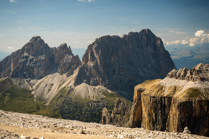 Dolomity – lanový most na zajištěné cestě (foto Jan Hrnčíř)