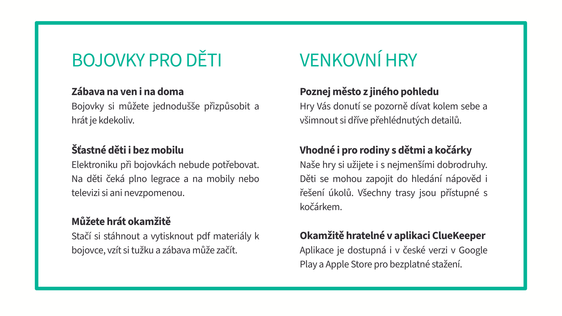 Výhody