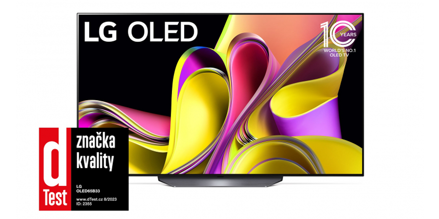 LG OLED65B33: Výborná OLED televízia so značkou kvality dTest