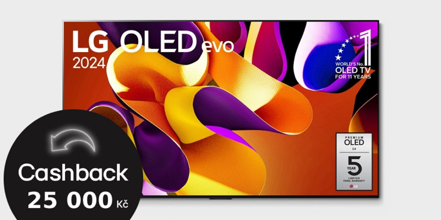Kúpte si LG OLED83G45 a získajte späť 25 000 Kč