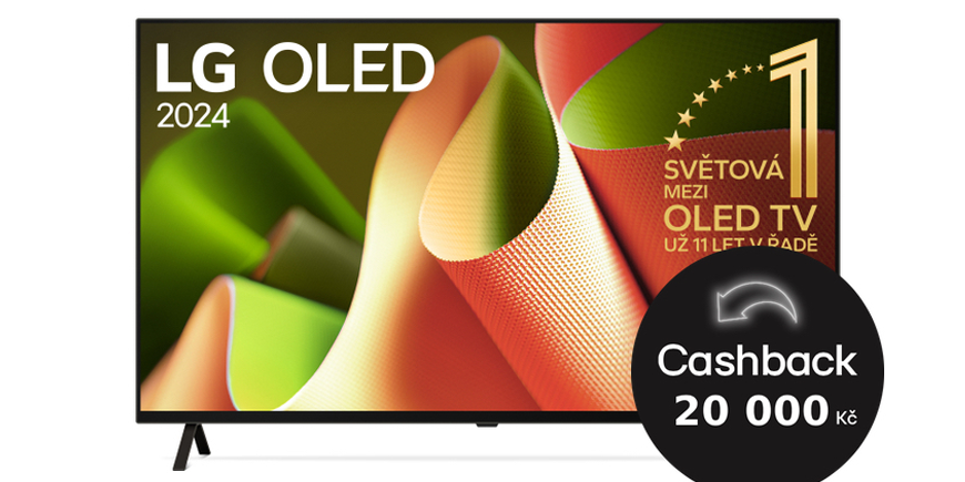 LG OLED77B46LA: Až 26 600 Kč späť do vašej peňaženky