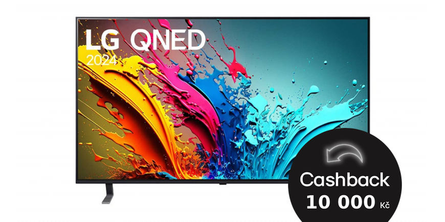 CASHBACK 10 000 Kč: LG 86QNED85T6C + Skylink na měsíc zdarma