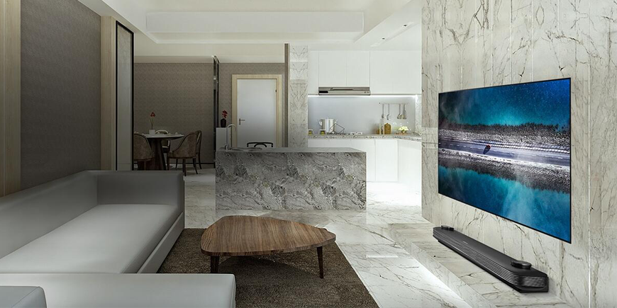 Soulad se stěnou, to je LG SIGNATURE OLED TV W9