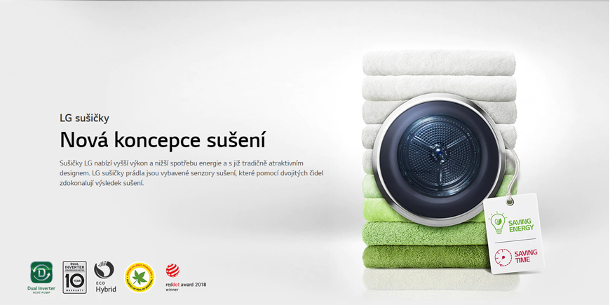 LG sušičky: Nová koncepce sušení
