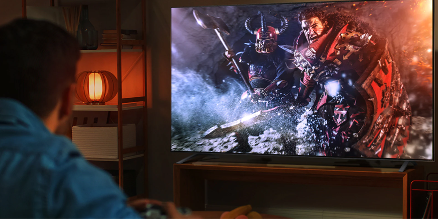 Realistické hraní s čistými barvami na ultra velké obrazovce