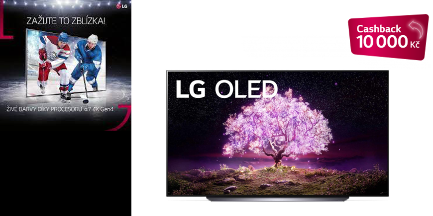 LG OLED CASHBACK 10 000 Kč